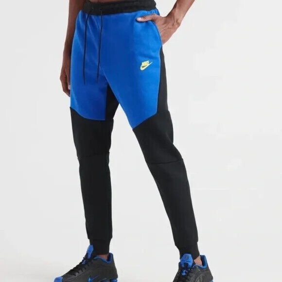 Nike Pants Nike Sportswear Tech Fleece Joggers Mens Sweatpants Pant Black Blue Cu44957 Poshmark